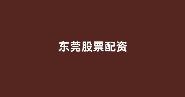山东股票配资